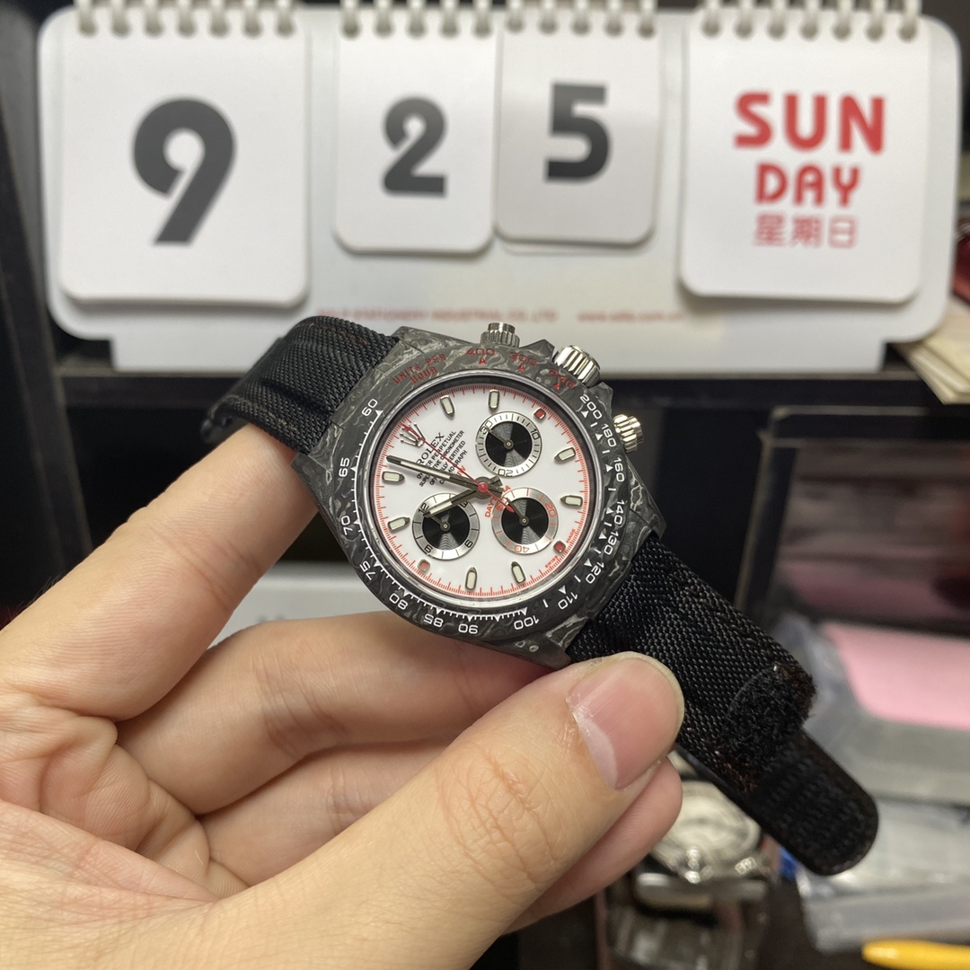 Rolex Daytona series DIW super modify all Carbon fiber Case 40mm size.