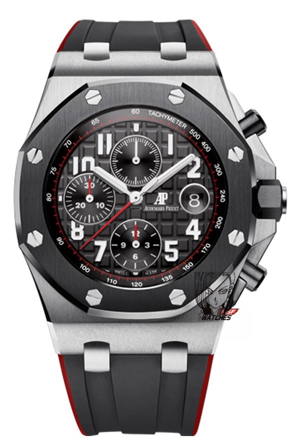 Audemars Piguet Royal Oak Offshore Series 26470, Ceramic Bezel, Black Dial, Stainless Steel Case