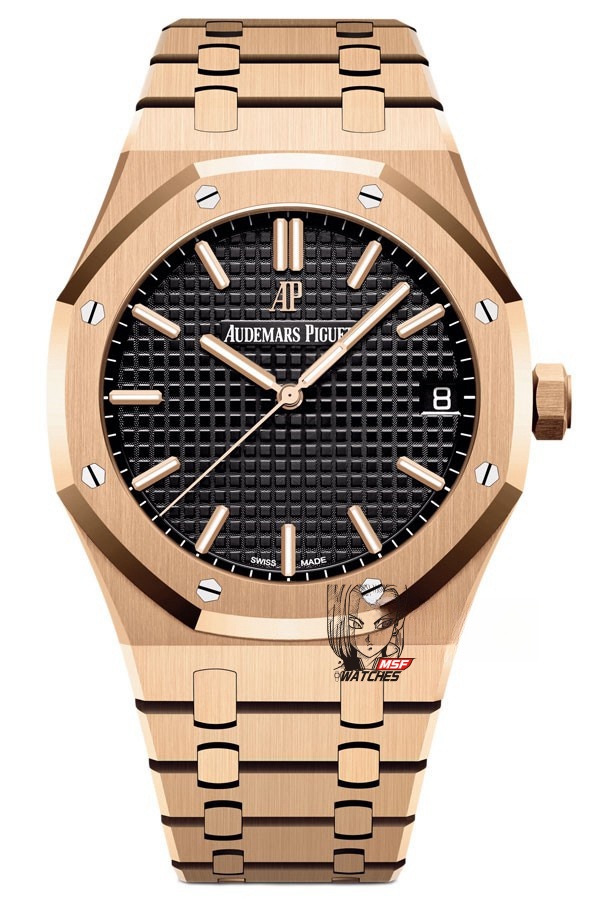 Audemars Piguet Royal Oak Offshore Series 15500OR.OO.1220OR.01, Rose Gold Case Black Dial, 41mm Size.