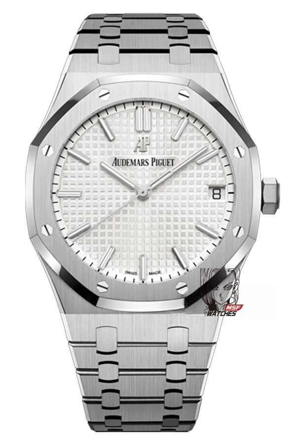 Audemars Piguet Royal Oak Offshore Series15500ST.OO.1220ST.04, White Dial Steel Bracelet, 41mm Size.