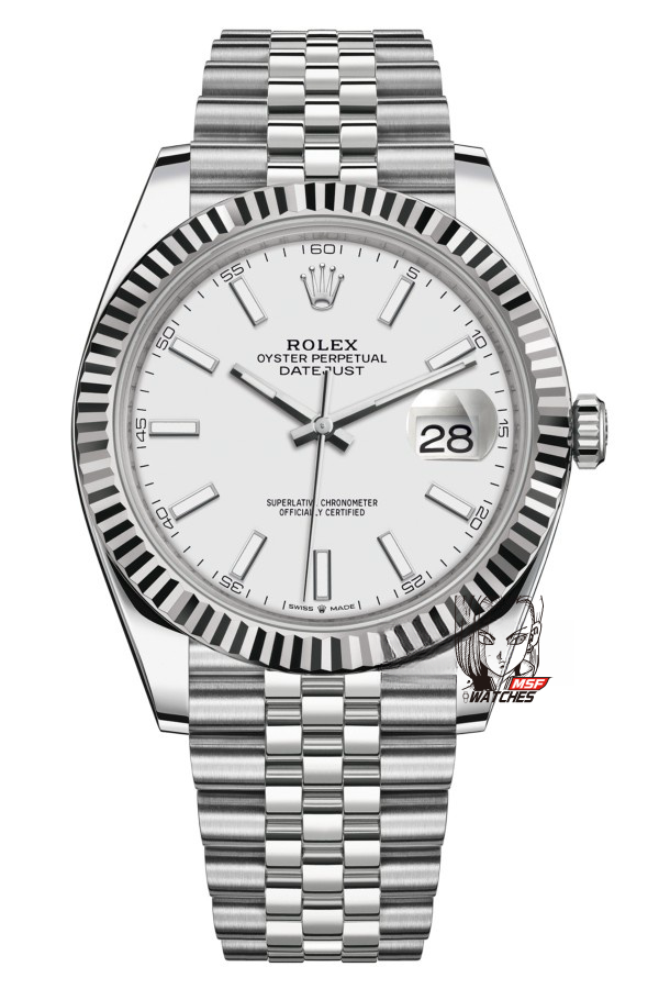 Rolex Datejust series m126334-0010.Silver Dial Five-Piece Link Bracelet,41mmsize