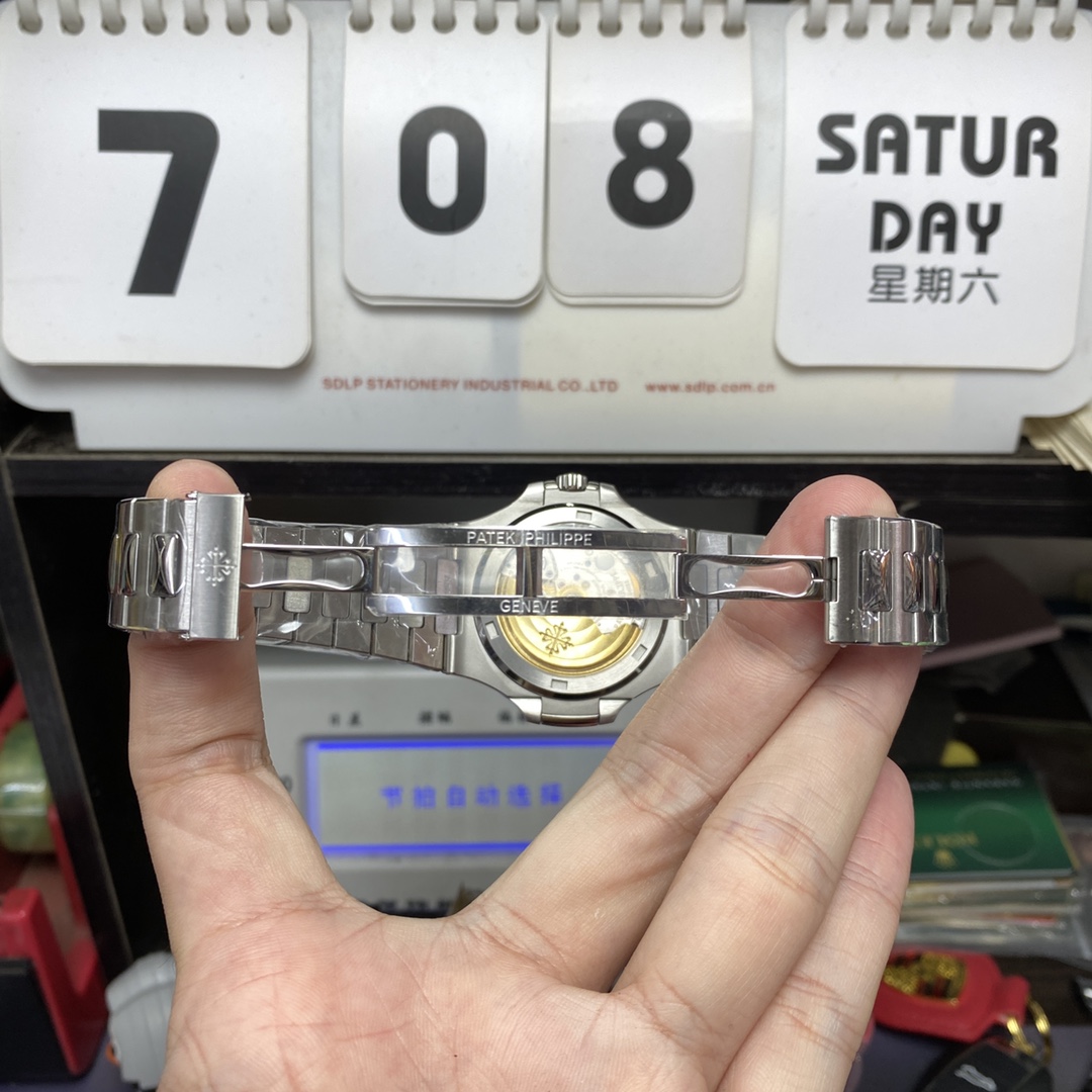 Patek Philippe Nautilus series 57111A-014, Olive Green Dial with Steel Bracelet, 40mm Size.