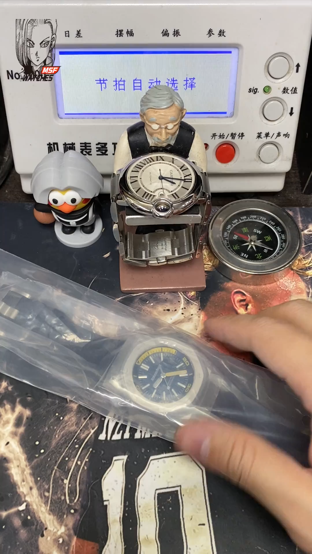 Audemars Piguet Royal Oak Offshore Series 15710ST.OO.A027CA.01, Blue Dial Transparent Caseback, 42mm size.