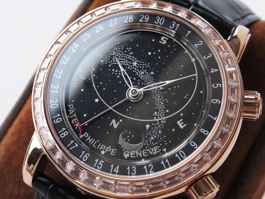 Patek Philippe Complicated Chronograph Series 5396G-011, Black Dial, 44mm size.