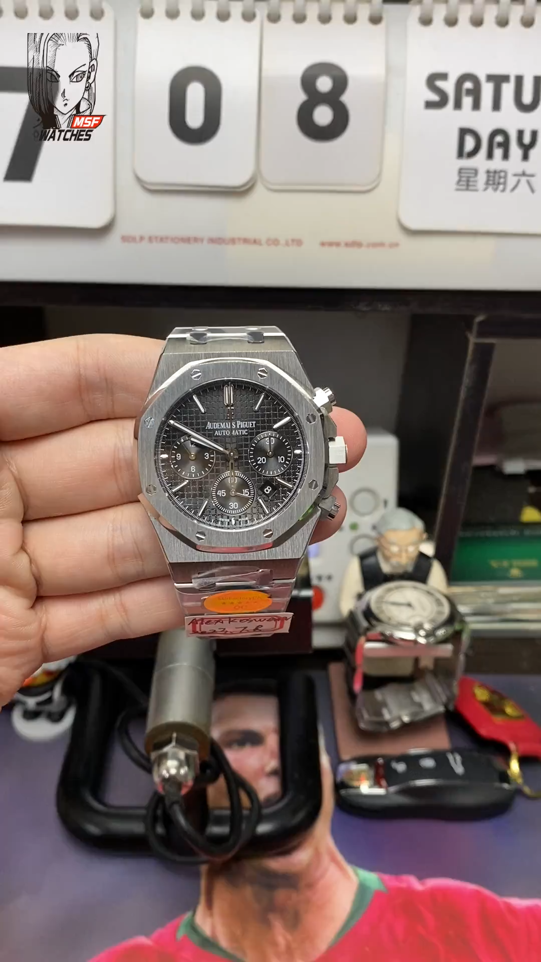 Audemars Piguet Royal Oak Offshore Series 26320ST.OO.1220ST.01, Stainless Steel Case Grey Dial Stainless Steel Bracelet, 41mm Size.