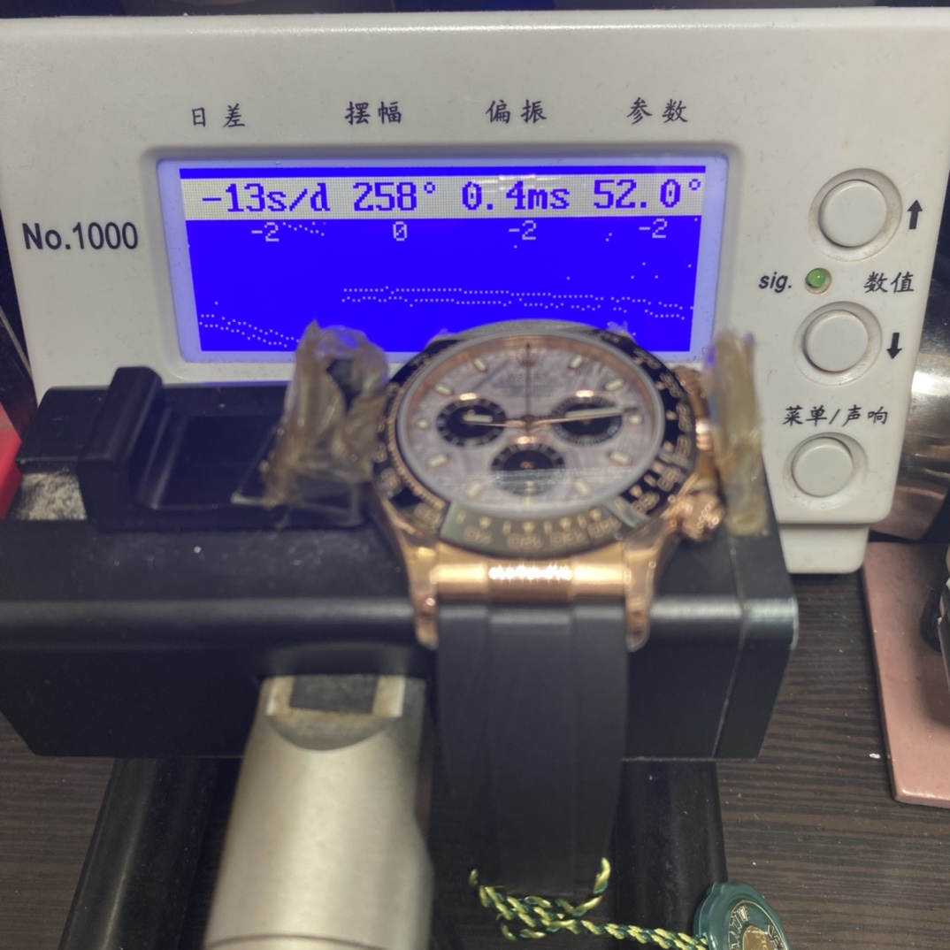 Rolex Cosmograph Daytona Series m116515ln-0055, Rose Gold Case Meteorite Dial, 40mm size.