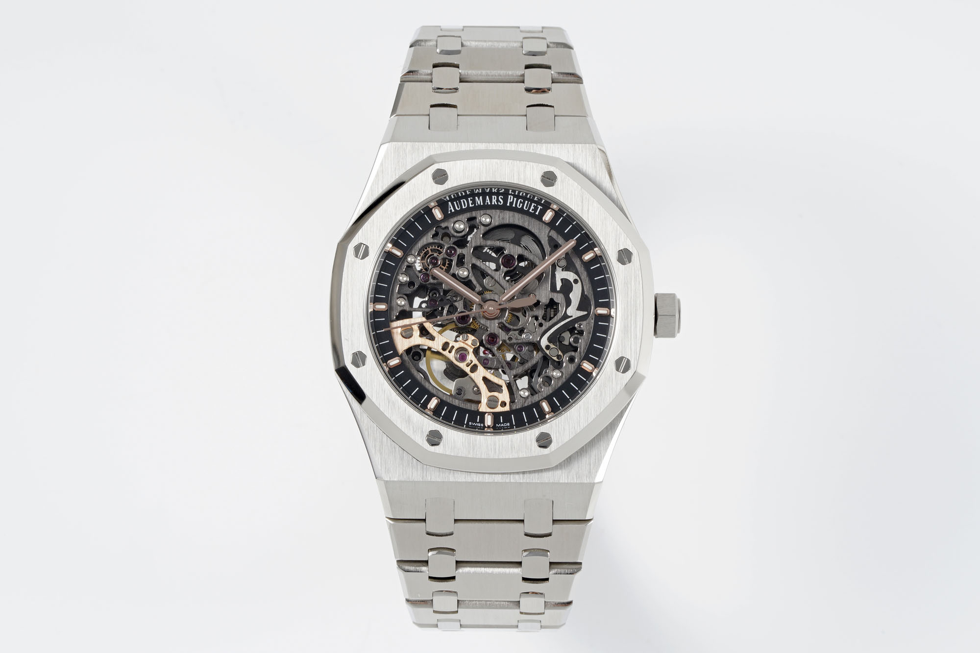 Audemars Piguet Royal Oak Series 15407ST.OO.1220ST.01, Deep Gray dial, 41mm size.