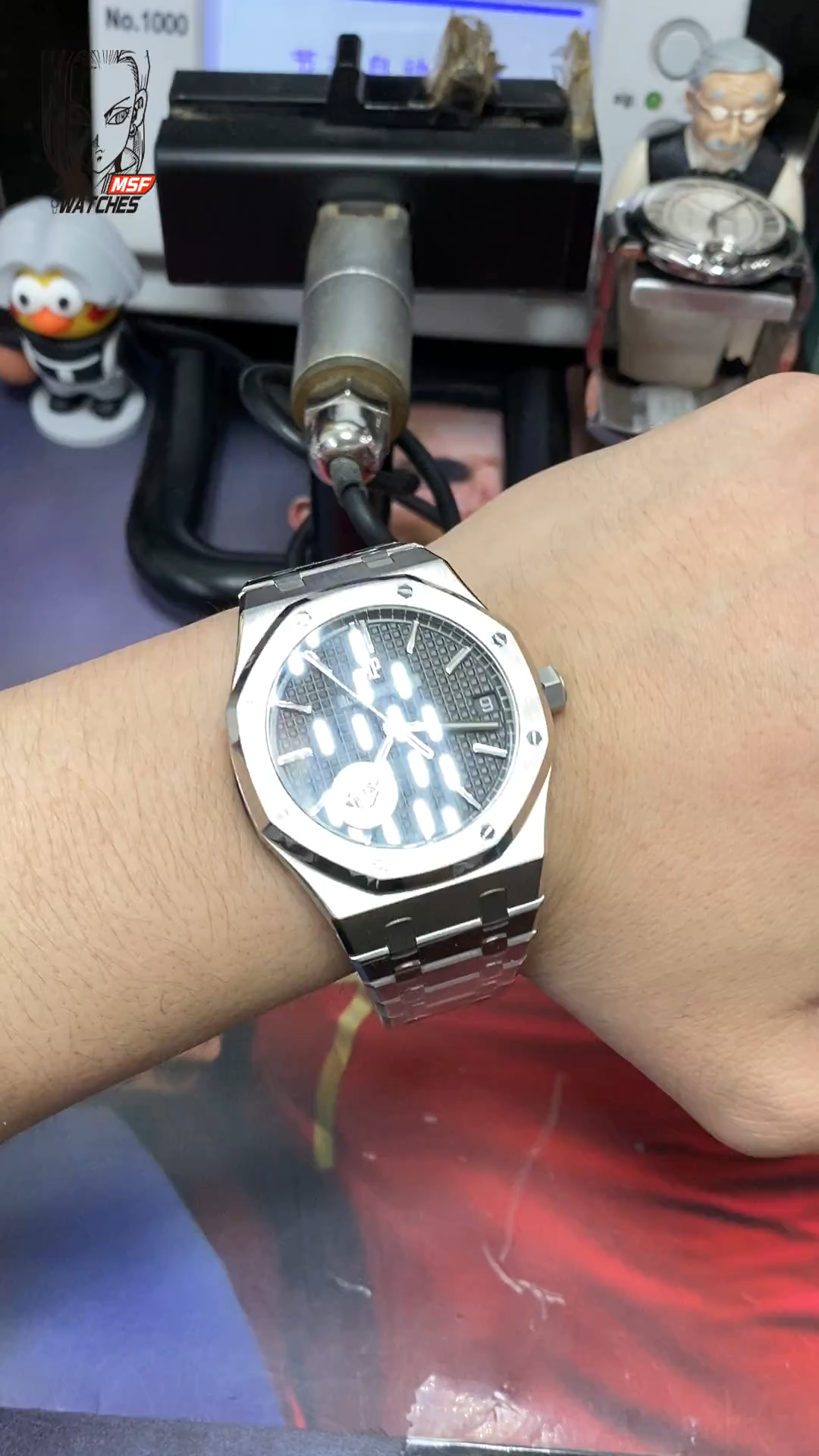 Audemars Piguet Royal Oak Offshore Series 15500ST.OO.1220ST.03, Black Dial with Stainless Steel Bracelet, 41mm size.