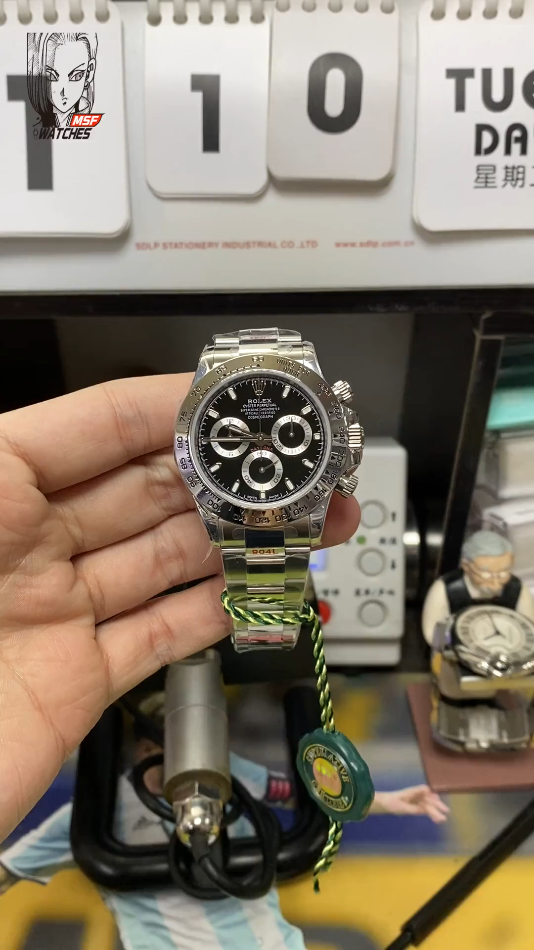 Rolex Cosmograph Daytona Series STEEL BREZEL PANDA DAYTONA BLACK&WHITE, 40mm size.