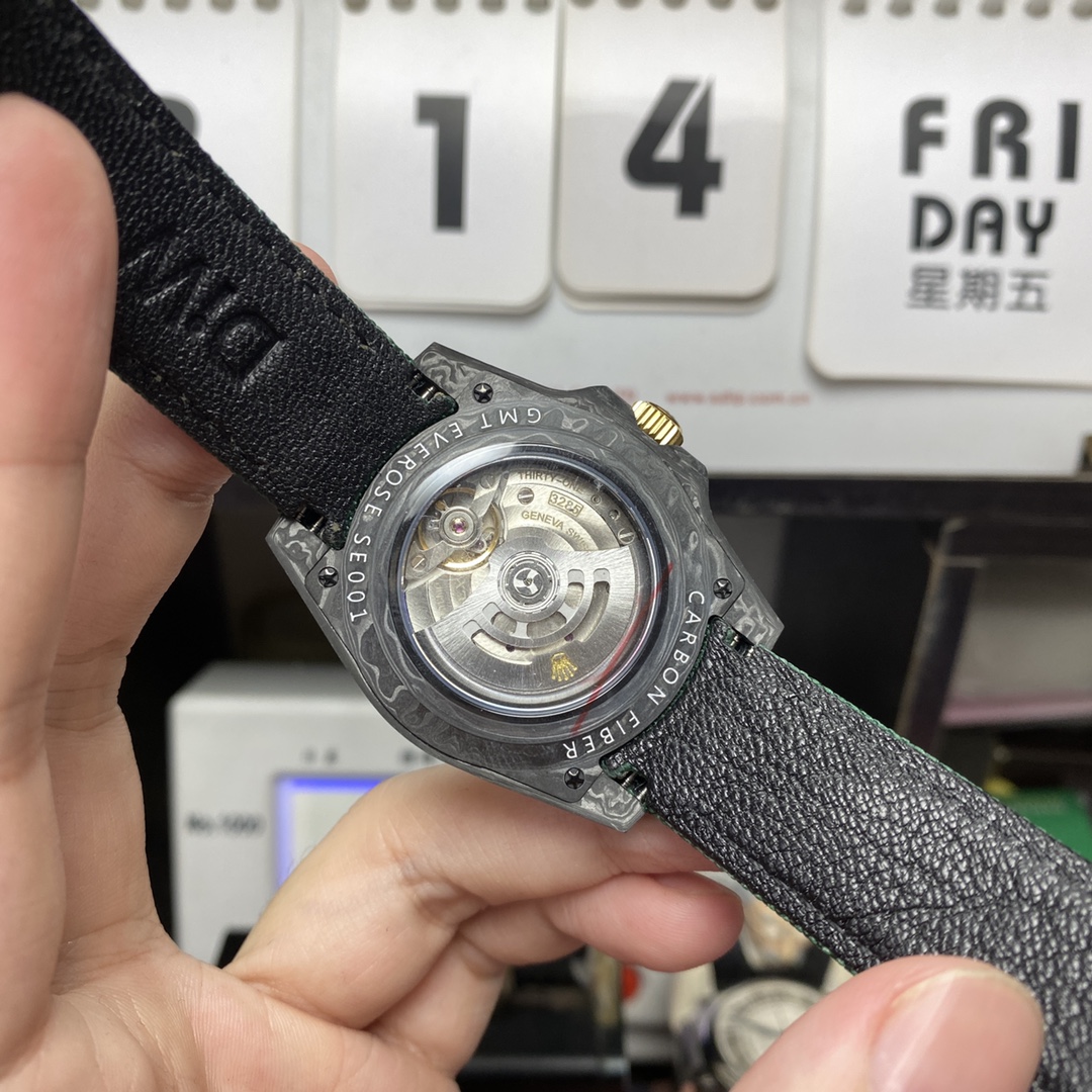 Rolex GMT-MASTER Ⅱ DIW modify diw modify Desert Eagle carbon fiber shell 3186 movement rubber strap