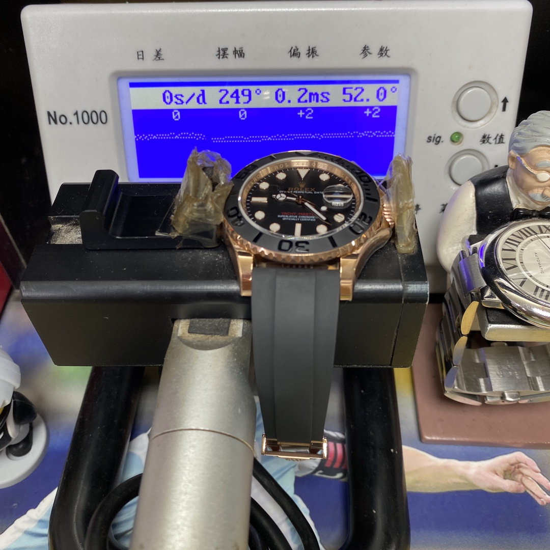 Rolex Yacht-Master Series 116655-Oysterflex bracele, Rose Gold Yacht, 40mm Size.