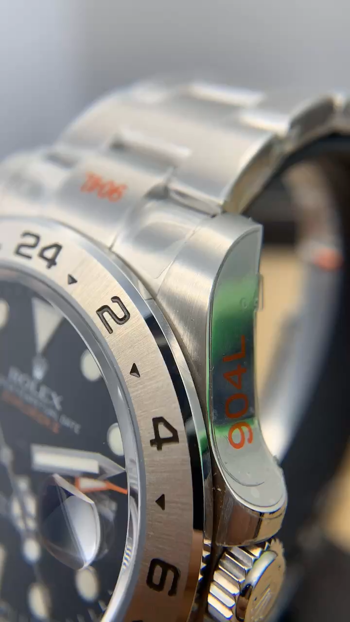 Rolex Explorer II GMT series m216570-0001, white Dial, 42mm size, Stainless Steel Bracelet.