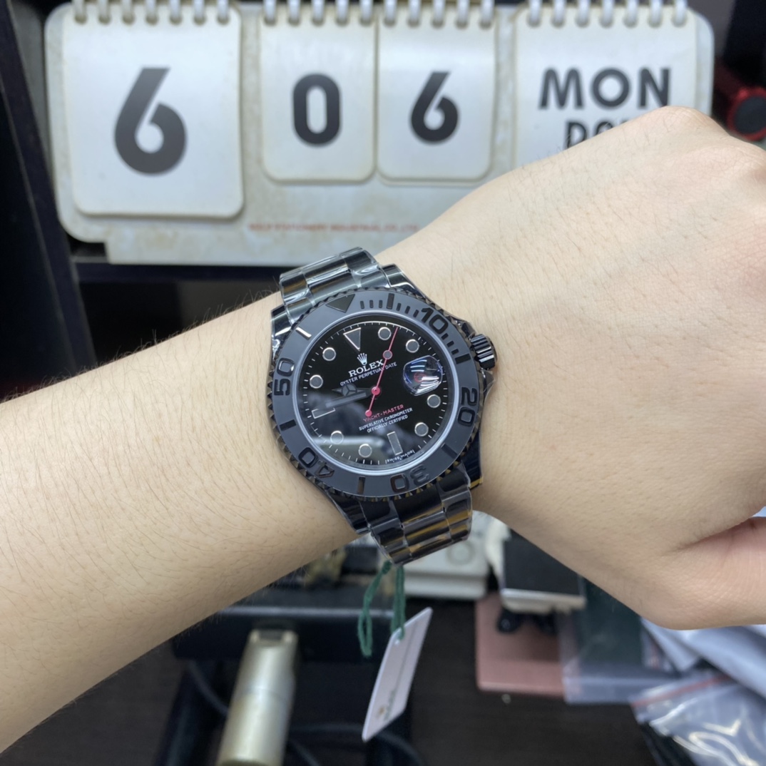 Rolex Yacht-Master Series 16628, BLAKEN modify, same model with MSFWATCHES BOSS WEARING, 40mm Size.