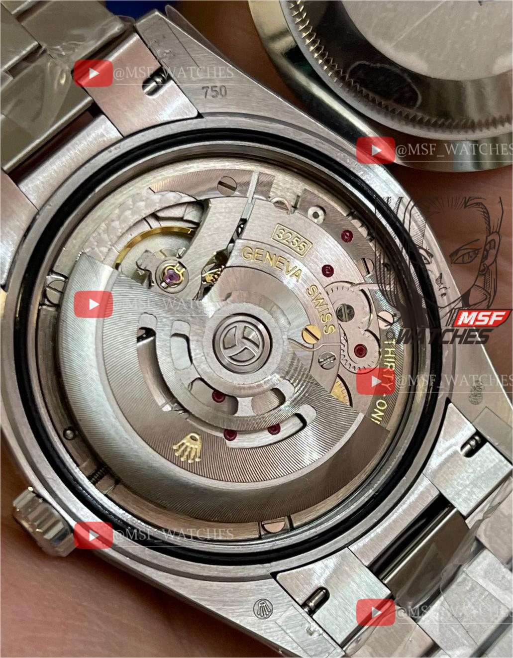 Rolex Day-Date Series m228235-0003, Full Everose Gold Case Gradient Brown Dial, Instantaneous Day and Date Functions, 40mm Size.