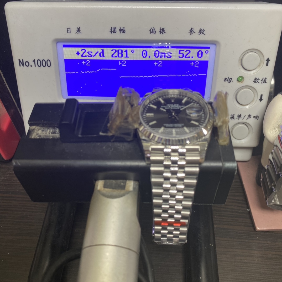 Rolex Datejust series grey DIAL outer ring dog tooth ring size 36mm Size