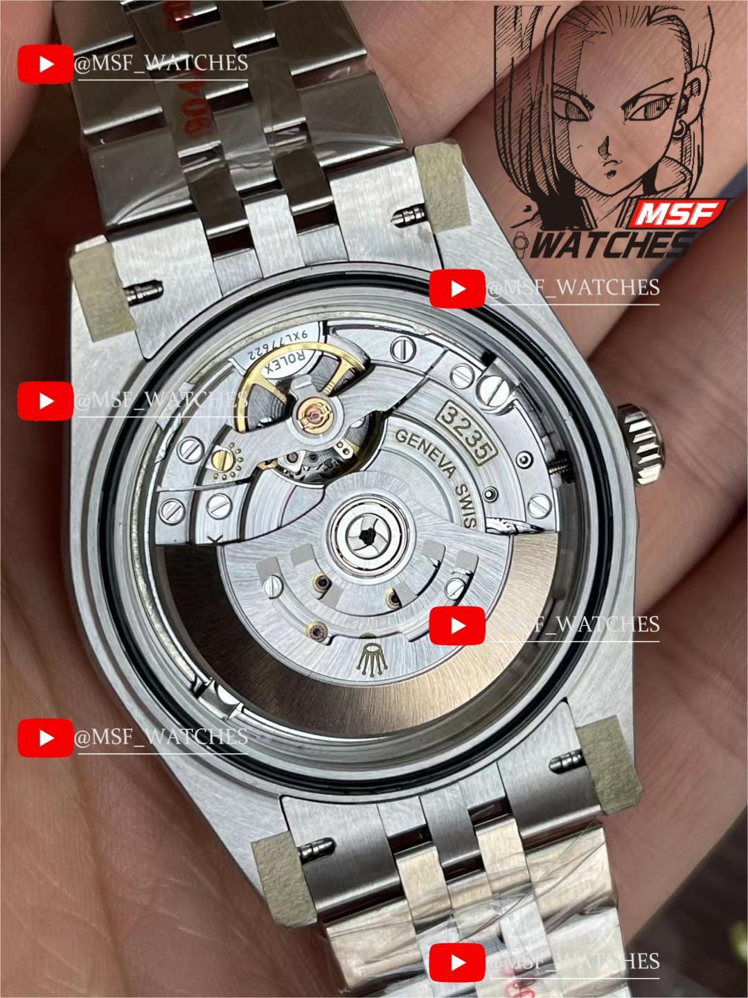 Rolex Datejust Series m126334-0024, White Dial with Roman Numerals and a five-link steel bracelet, 41mm size.