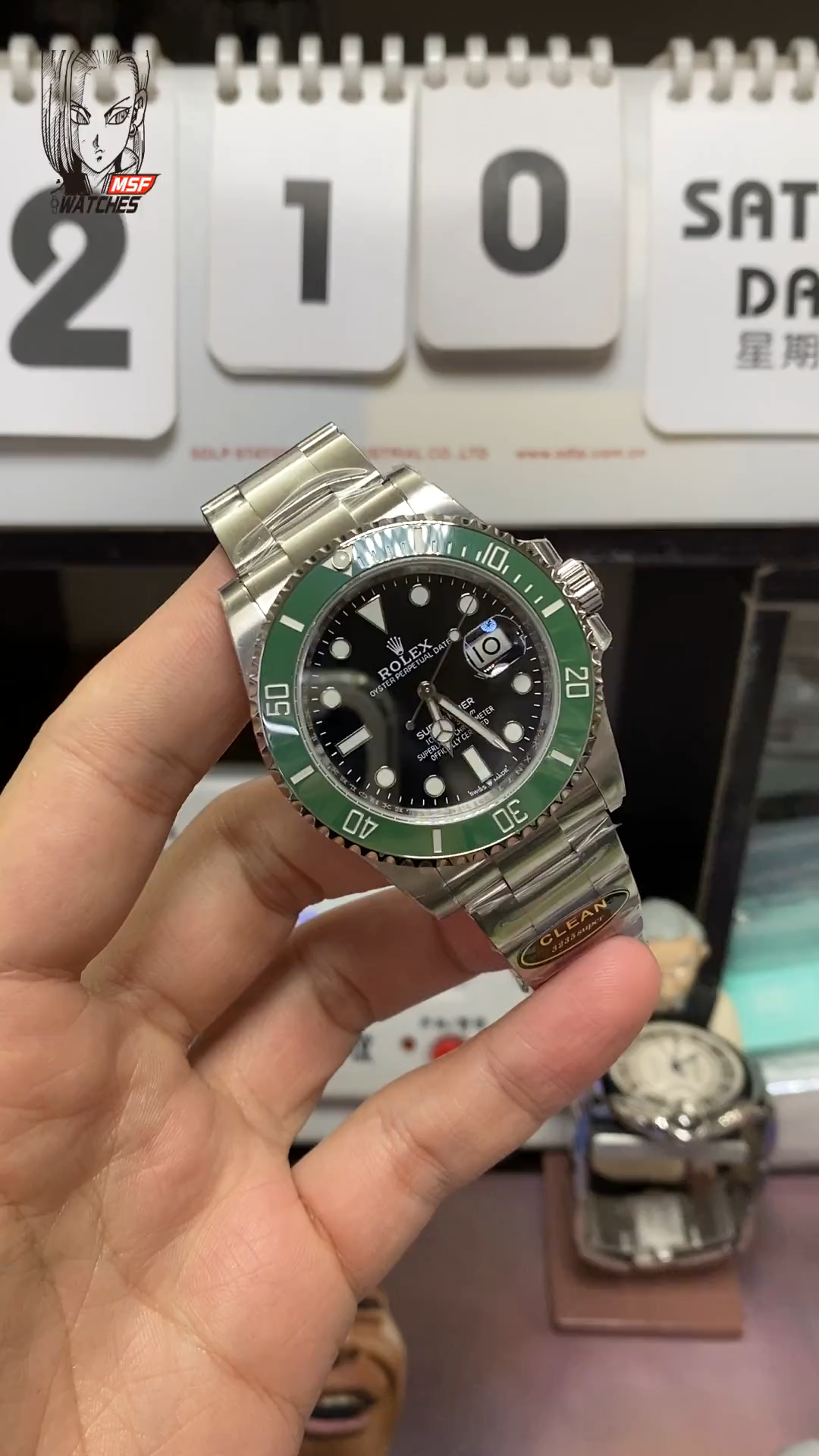 Rolex Submariner Series m126610lv-0002, New Green Hulk 