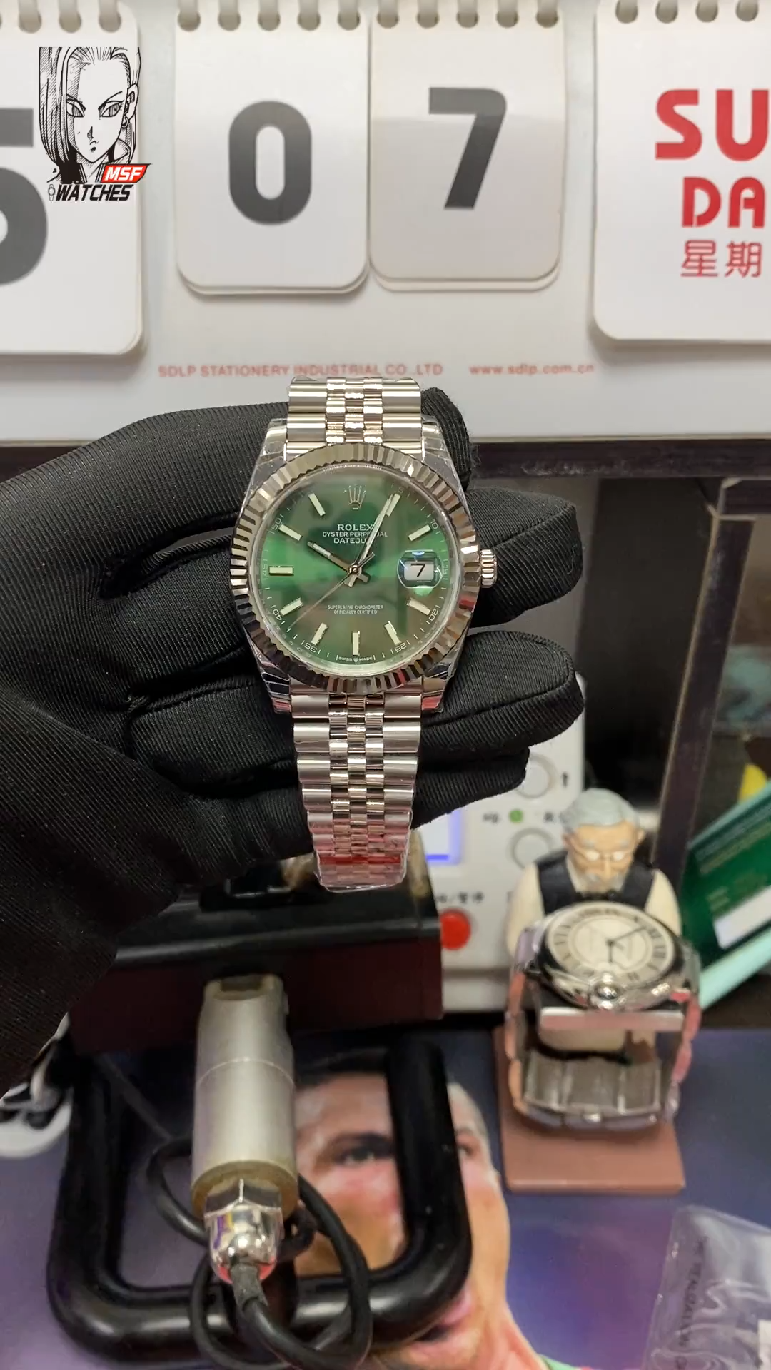 Rolex Datejust series m126234-0051, Mint Green Dial and Five-Link Stainless Steel Bracelet Variant, 36mm size.