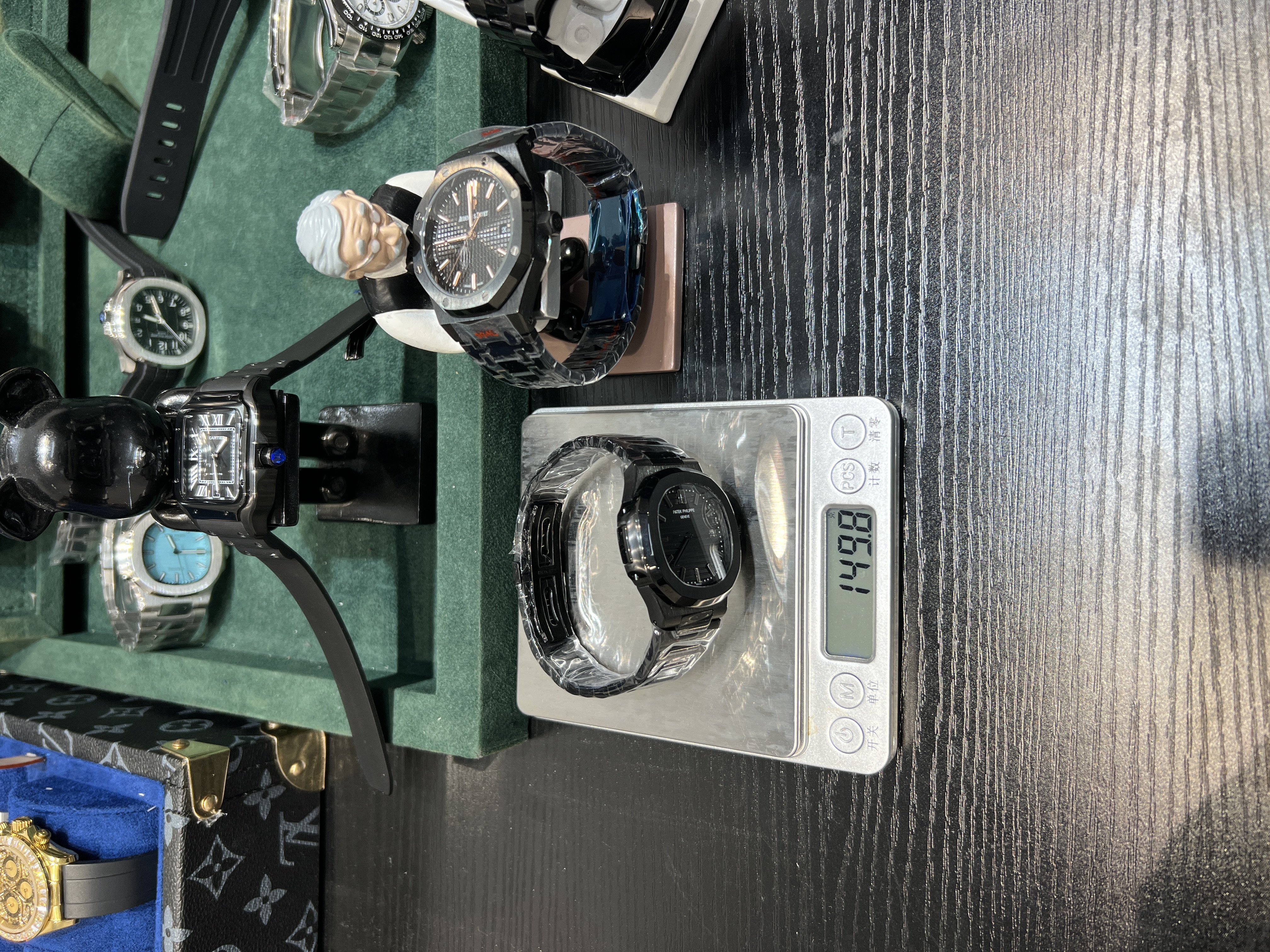 Patek Philippe Nautilus series 5711 all black case BLAKEN modify of 