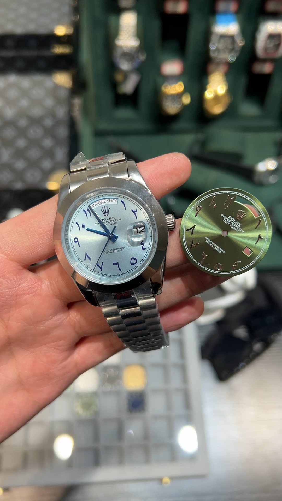 Rolex Datejust series Arabic scale ice blue dial, Jubilee stainless steel bracelet, 41mm size【GIVE AWAY Green dial】