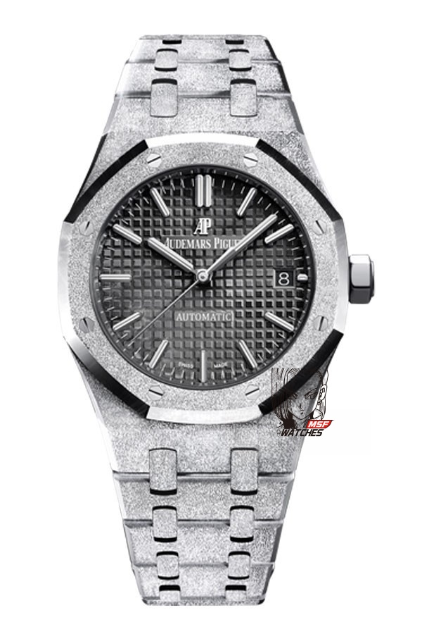 Audemars Piguet Royal Oak Offshore Series 15454BC.GG.1259BC.03, Frosted Gold Case Black Dial, 37mm size.