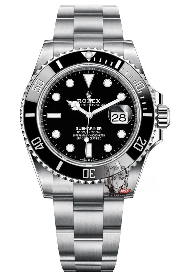 Rolex Submariner Series m126610ln-0001, Blackwater Ghost Added the function of reverse calendar adjustment, 41mm size.