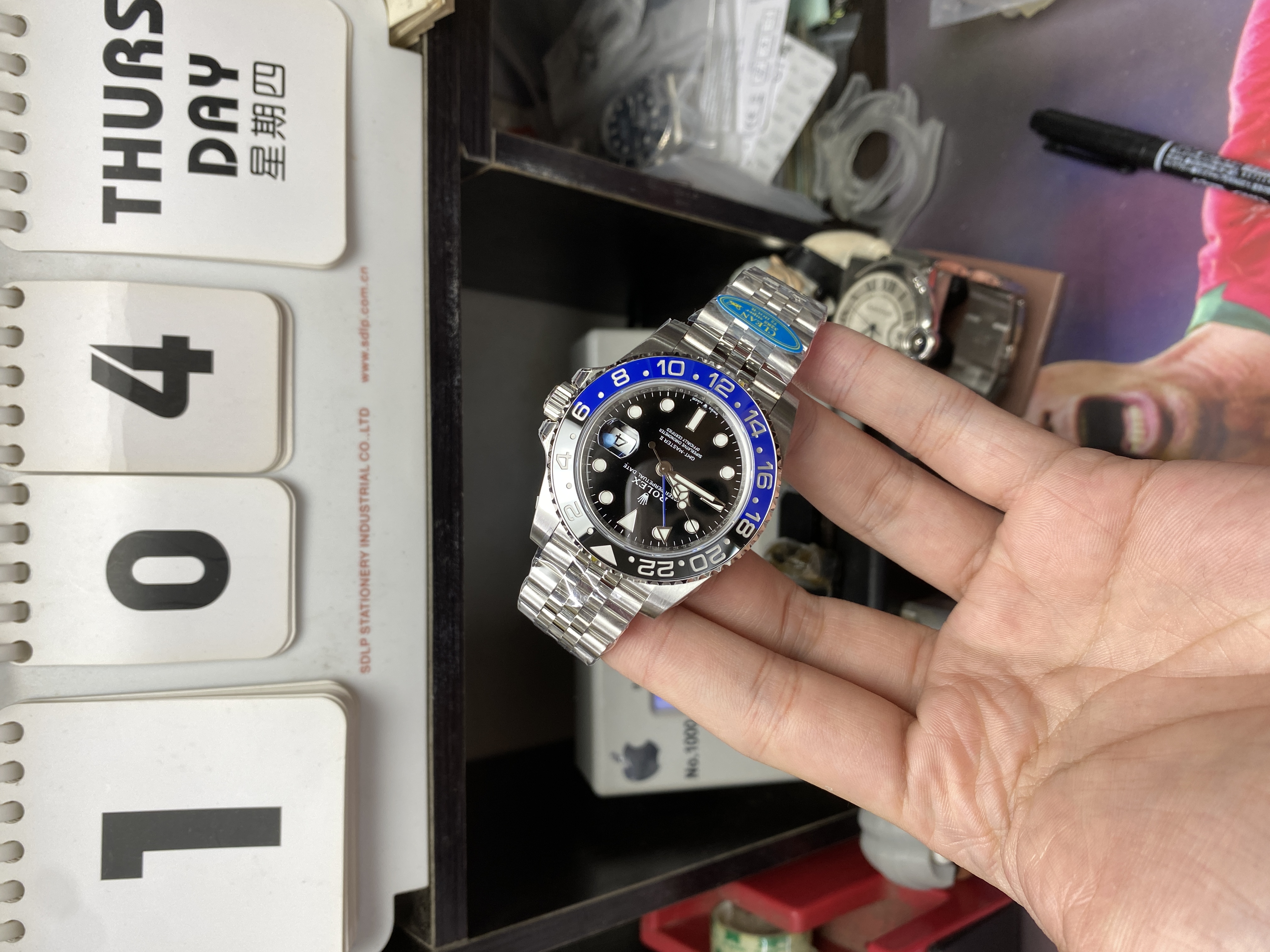 Rolex GMT-Master II Series Watch Model M126710BLNR-0002 (Blue and Black Bezel) 40mm