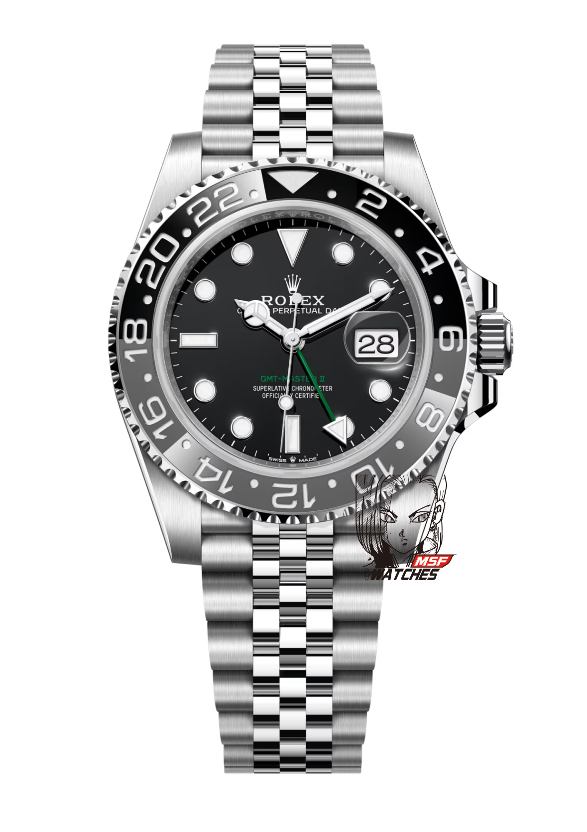 Rolex GMT-Master II Series Watch Model 2024 NEW M126710GRNR-0003 40mm